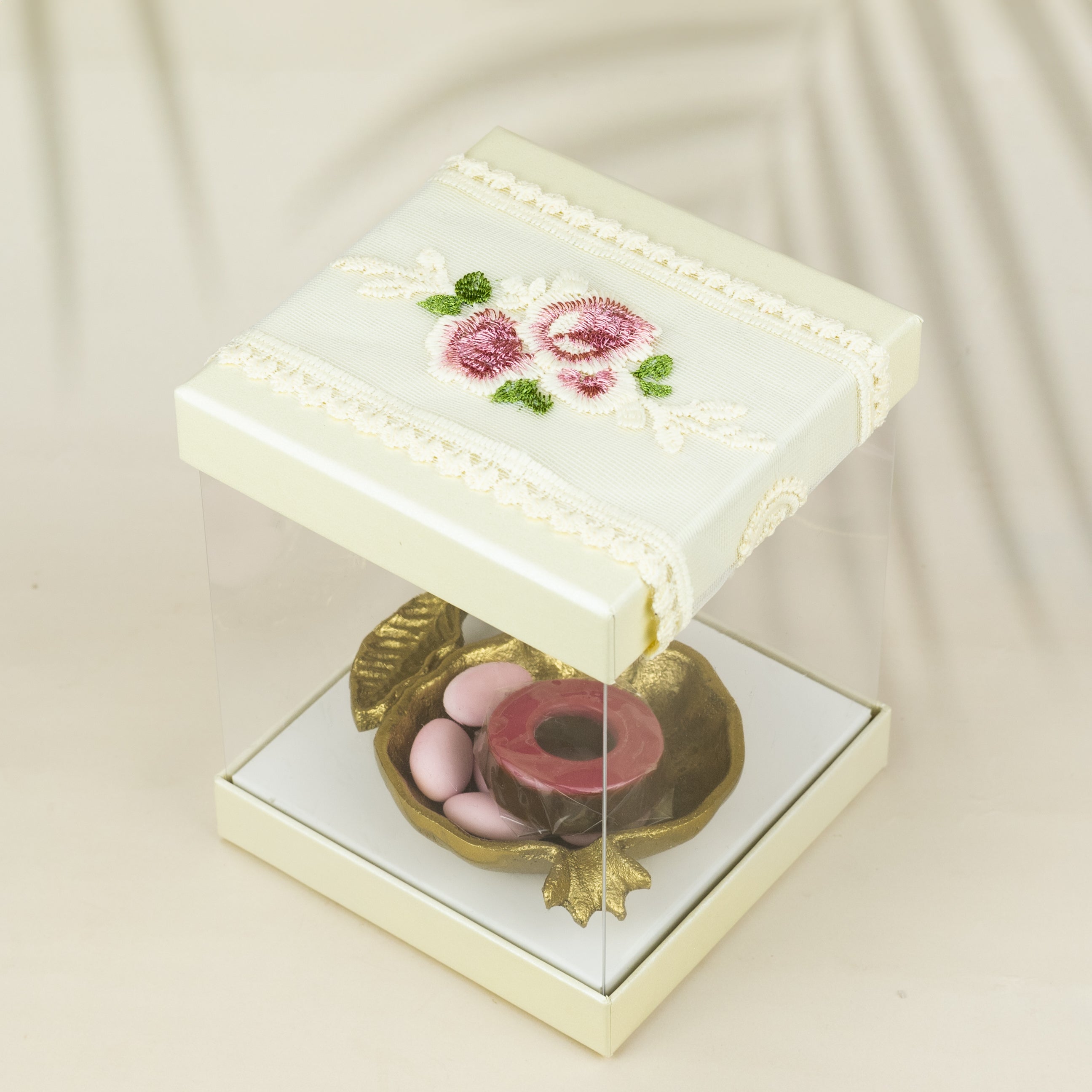 Pomegranate metal decor tray