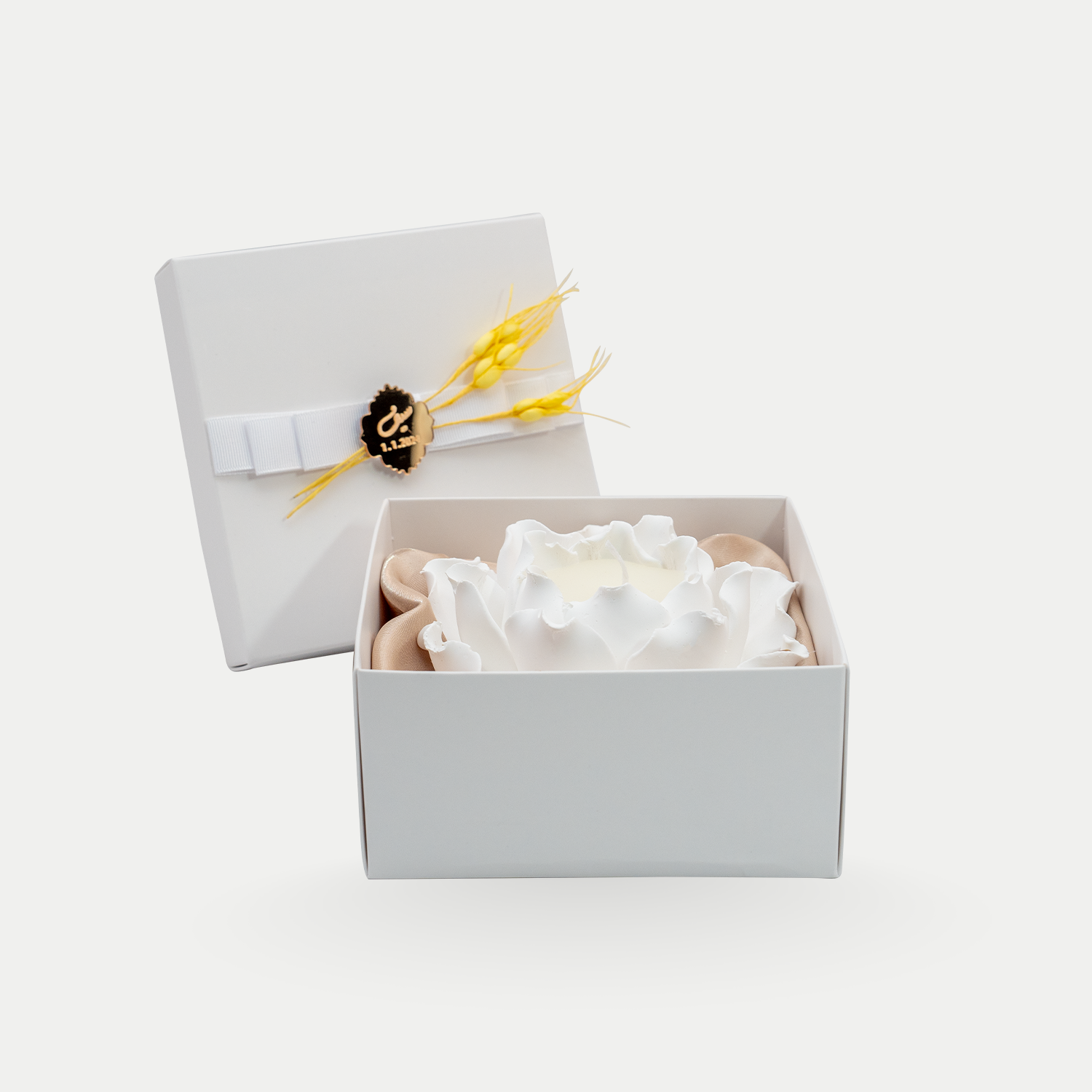 NATURAL BLOOM CANDLE BOX