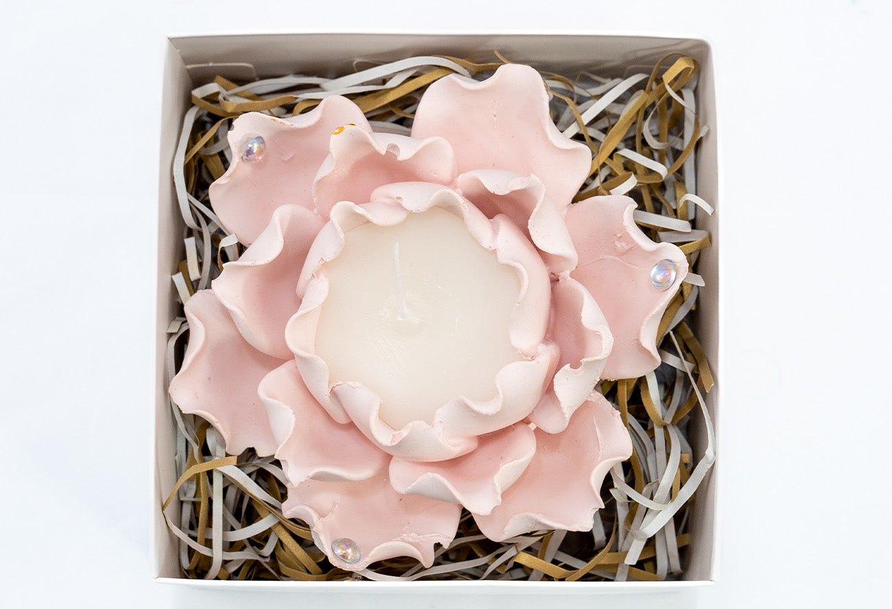 PINK BLOOM CANDLE BOX