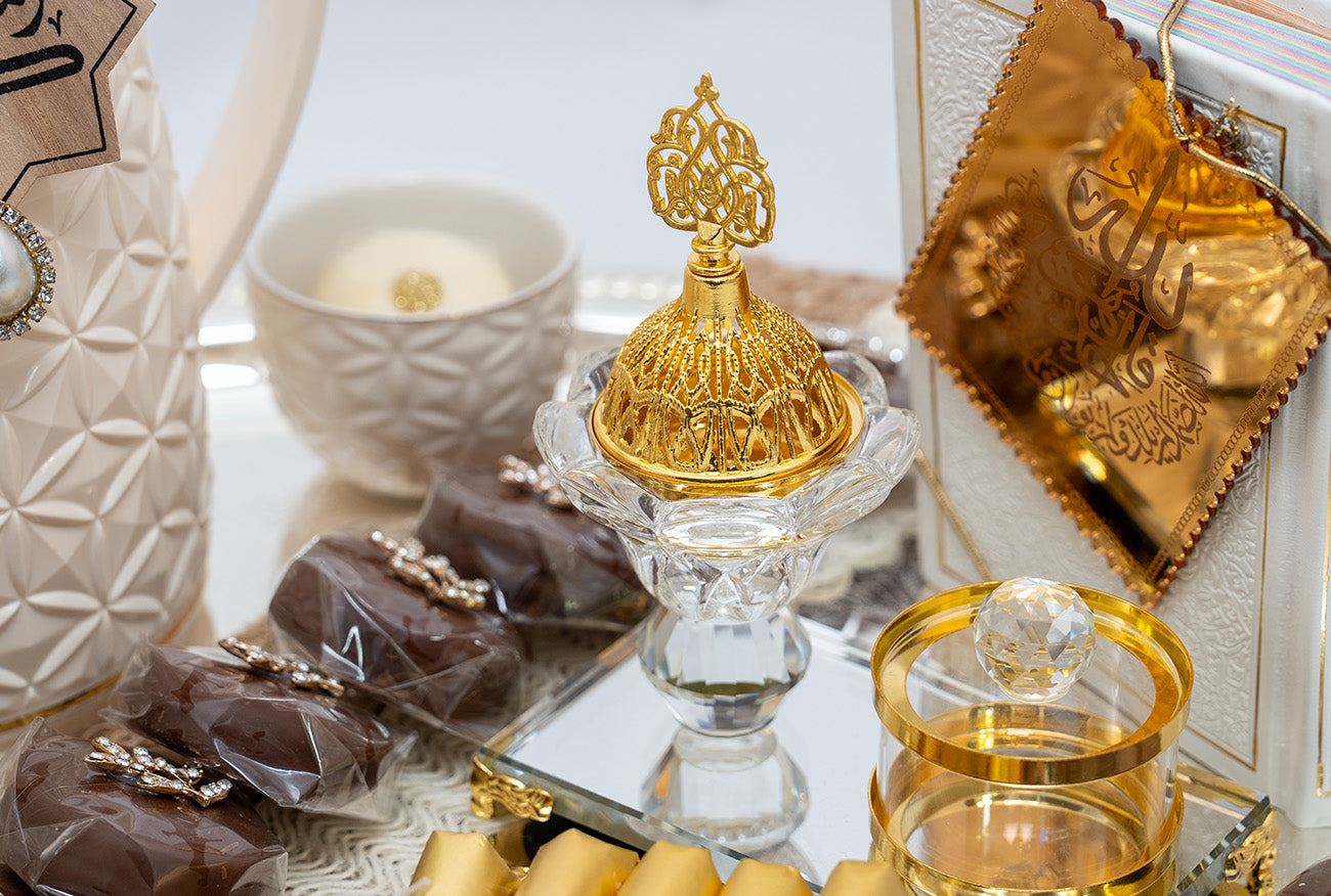 LUXURY RAMADAN GOLD COFFEE SERVICE & BOWL COLLECTION